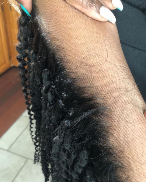 HD Film Lace Kinky Straight Closure - Exotic Hair Shop