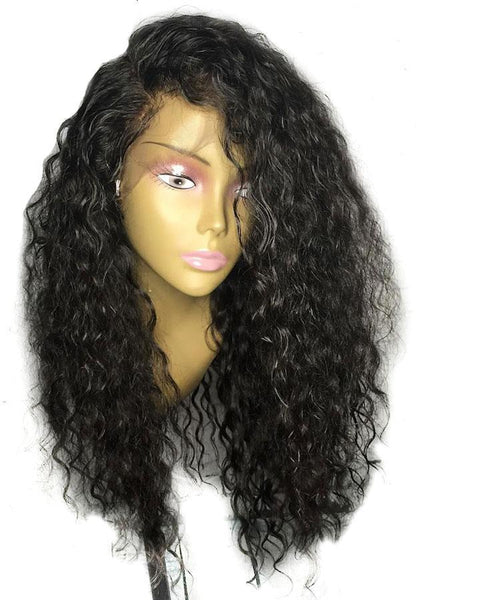 Brazilian Curly 360 Lace Frontal Wig with Pre-Plucked Baby Hair - Exotic Hair Shop