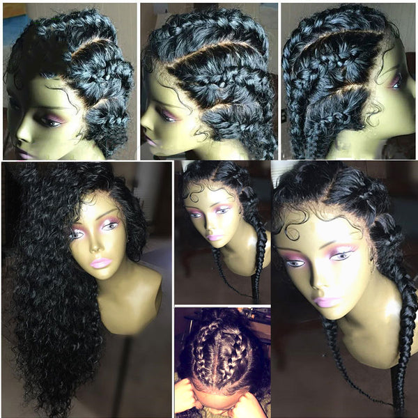 Brazilian Curly 360 Lace Frontal Wig with Pre-Plucked Baby Hair - Exotic Hair Shop