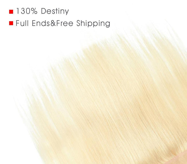 Brazilian Straight Lace Frontal 13"x4" - 613 Blonde - Exotic Hair Shop