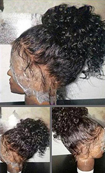 Brazilian Curly 360 Lace Frontal Wig with Pre-Plucked With Baby Hair - Exotic Hair Shop