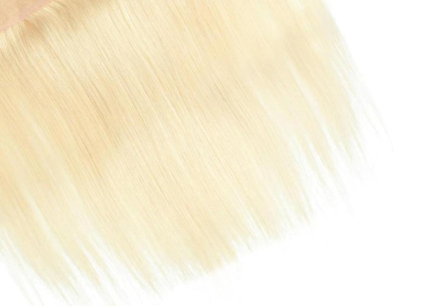 4 Brazilian Straight Blonde #613 Bundles with 13x4 Lace Frontal - Exotic Hair Shop