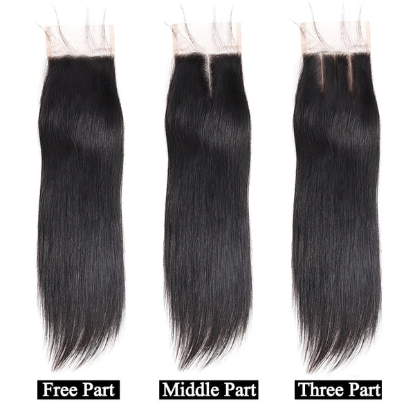 Indian Straight Hair 4"x4" Lace Closure - Exotic Hair Shop