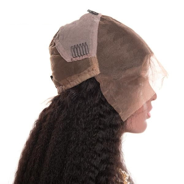 Indian Kinky Straight Scalp Illusion Full Lace Wig - Exotic Hair Shop