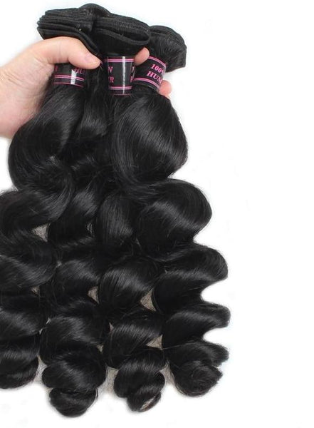 4 Brazilian Loose Wave Bundles - Exotic Hair Shop