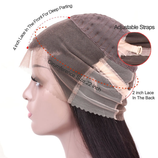 Brazilian Straight 360 Lace Frontal Wig With Pre-Plucked Natural Hairline - Exotic Hair Shop