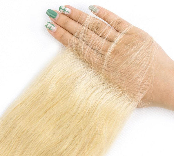 Brazilian Straight Lace 4"x4" Closure- 613 Blonde - Exotic Hair Shop