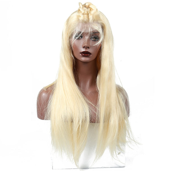 Brazilian Straight 360 Lace Frontal Wig in  Honey Blonde Color 613 - Exotic Hair Shop