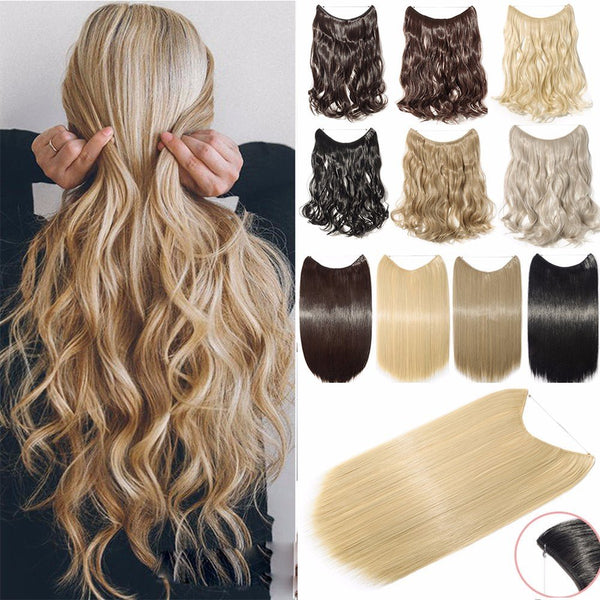 Voluminous Halo Hair Extension Band 24 Inches - Exotic Hair Shop