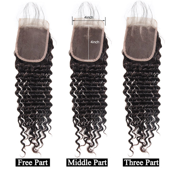Indian Exotic Wave 4"x4" Lace Closure - Exotic Hair Shop