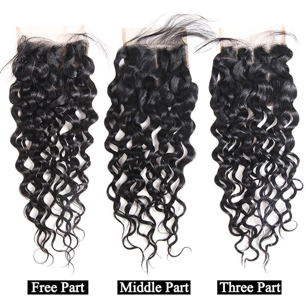 Malaysian Water Wave 4"x4" Lace Closure - Exotic Hair Shop