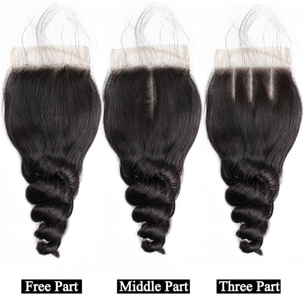 Brazilian Loose Wave Lace Closure 4"x4" - Exotic Hair Shop