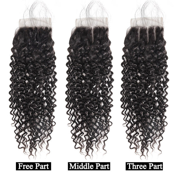 Indian Curly Hair 4"x4" Lace Closure - Exotic Hair Shop