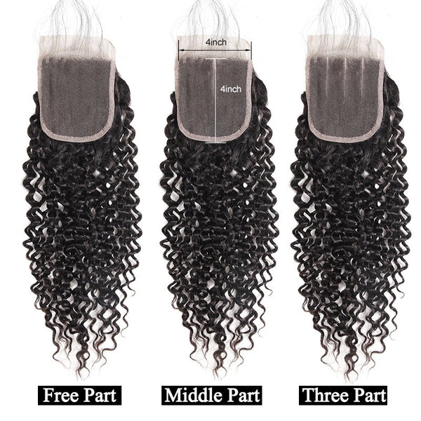 Malaysian Curly 4"x4" Lace Closure - Exotic Hair Shop