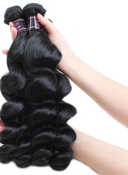4 Brazilian Loose Wave Bundles - Exotic Hair Shop