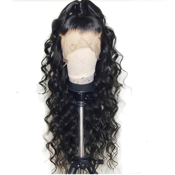 Brazilian Loose Wave 360 Lace Frontal Wig with Pre-Plucked Baby Hair - Exotic Hair Shop