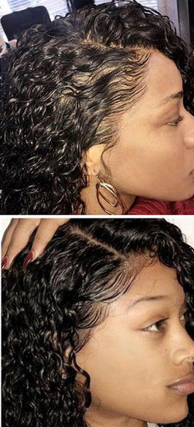 Brazilian Curly 360 Lace Frontal Wig with Pre-Plucked Natural Hairline - Exotic Hair Shop