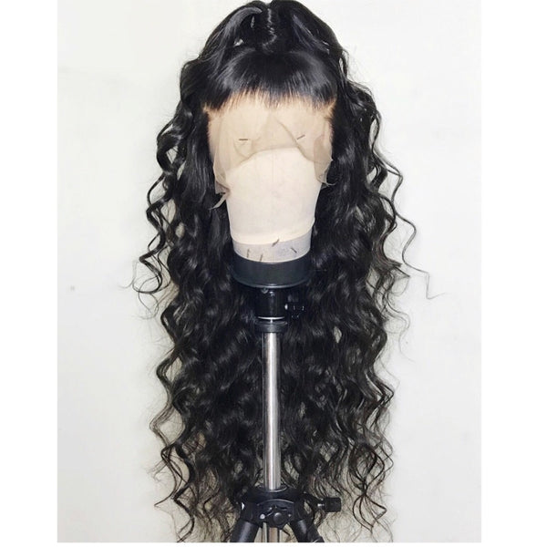 Brazilian Loose Wave 360 Lace Frontal Wig with Pre-Plucked Baby Hair - Exotic Hair Shop