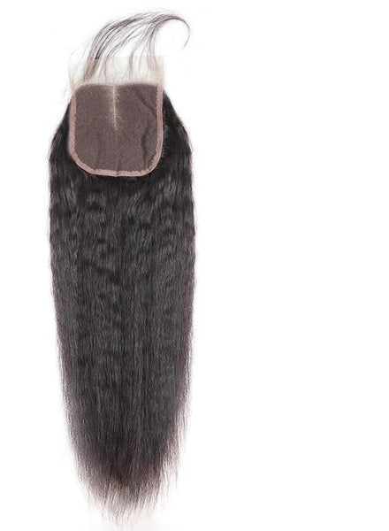 Brazilian Yaki Straight 4"x4" Lace Closure - Exotic Hair Shop