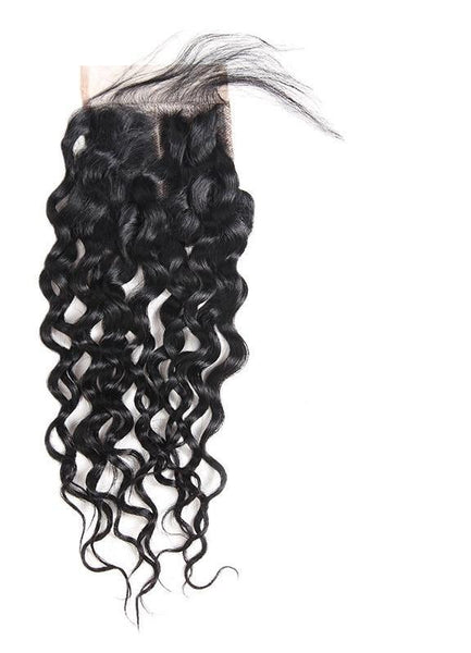 Indian Water Wave 4"x4" Lace Closure - Exotic Hair Shop