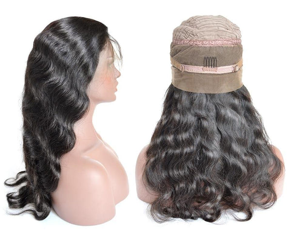 Brazilian Body Wave 360 Lace Frontal Wig with Natural Hairline - Exotic Hair Shop