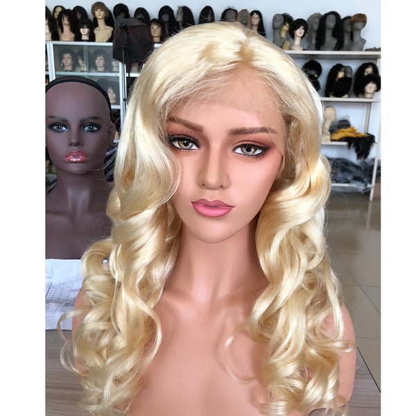 Brazilian Body Wave Lace Front Wig in Blonde Color #613 - Exotic Hair Shop