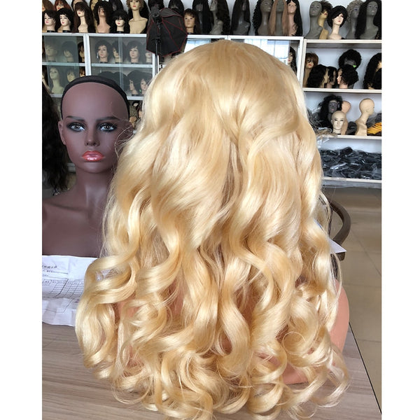 Brazilian Body Wave Lace Front Wig in Blonde Color #613 - Exotic Hair Shop