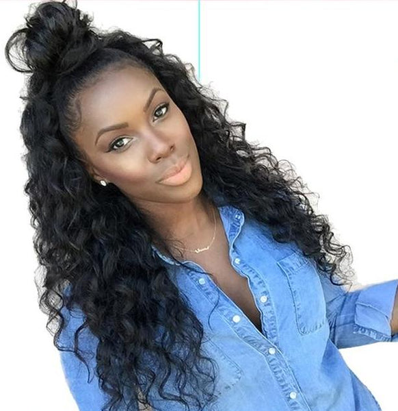 Brazilian Loose Wave 360 Lace Frontal Wig with Pre-Plucked Baby Hair - Exotic Hair Shop