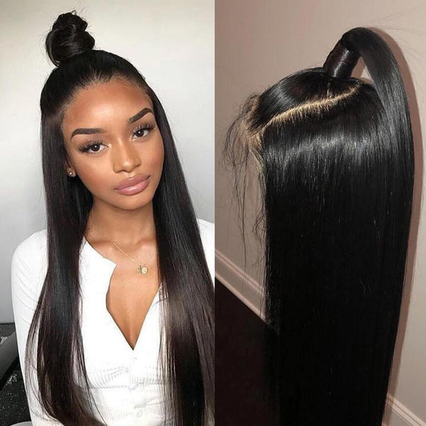 Brazilian Straight 360 Lace Frontal Wig With Pre-Plucked Natural Hairline - Exotic Hair Shop