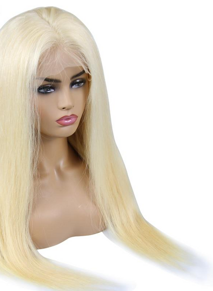 Swiss Lace Brazilian Straight Lace Front Wig in #613 - Exotic Hair Shop