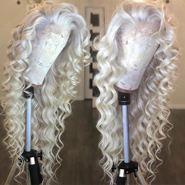 Brazilian Loose Wave Lace Front Wig in Blonde Color #613 - Exotic Hair Shop