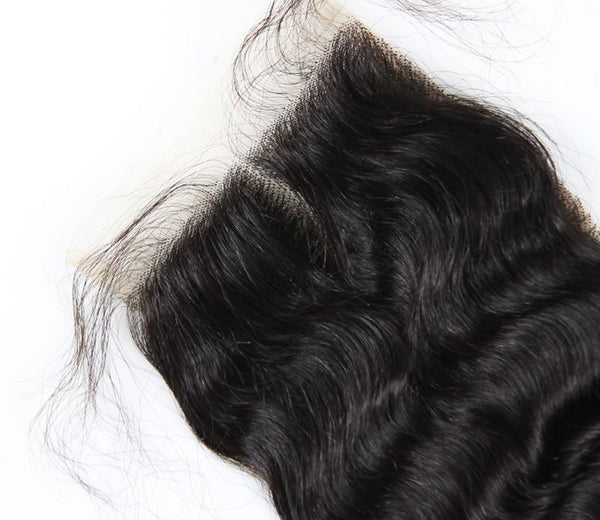 Swiss Lace Closure Brazilian Loose Wave 4x4 Closure - Exotic Hair Shop