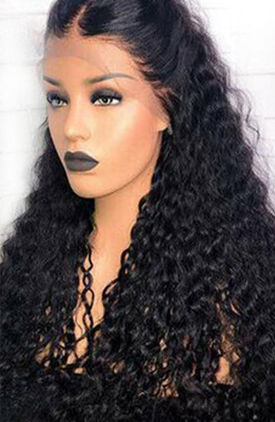 Swiss Lace Brazilian Water Wave Lace Front Wig - Exotic Hair Shop