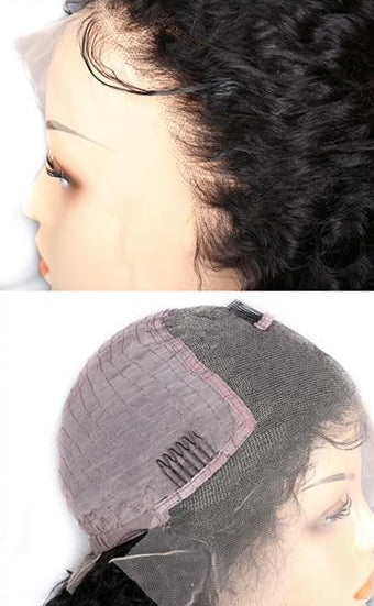 Swiss Lace Brazilian Water Wave Lace Front Wig - Exotic Hair Shop