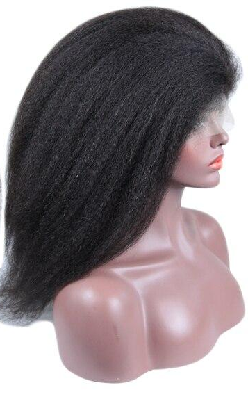 Swiss Lace Brazilian Kinky Straight Lace Front Wig - Exotic Hair Shop