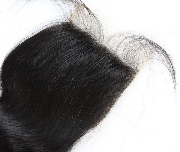 Swiss Lace Closure Brazilian Body Wave 4x4 Closure - Exotic Hair Shop